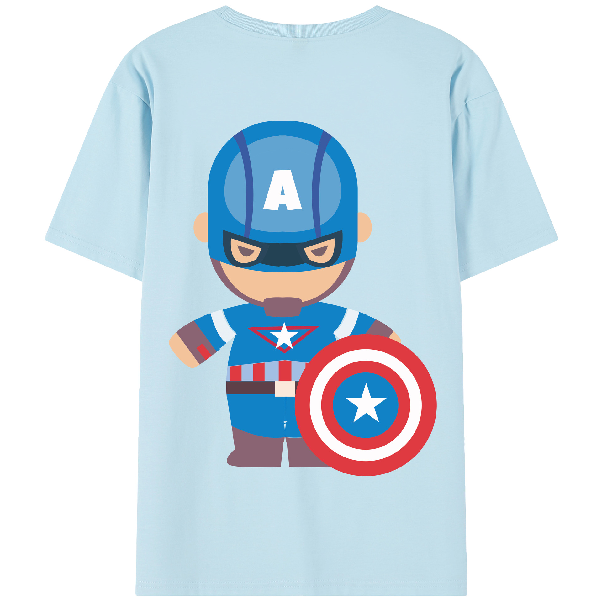 （画像用） アベンジャーズ The Avengers 綿100％半袖Tシャツ（背面プリント）